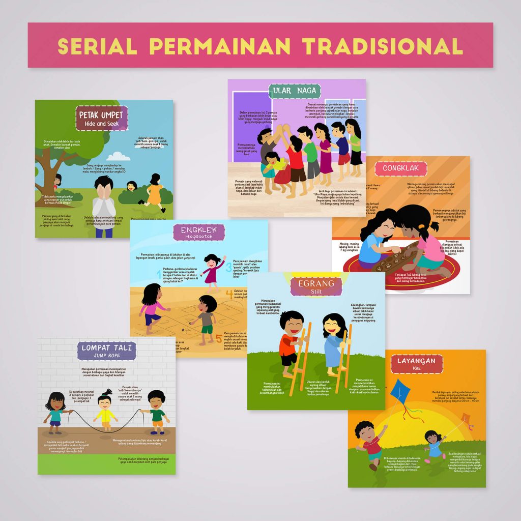 Desain Prita - Infografis serial permainan tradisional